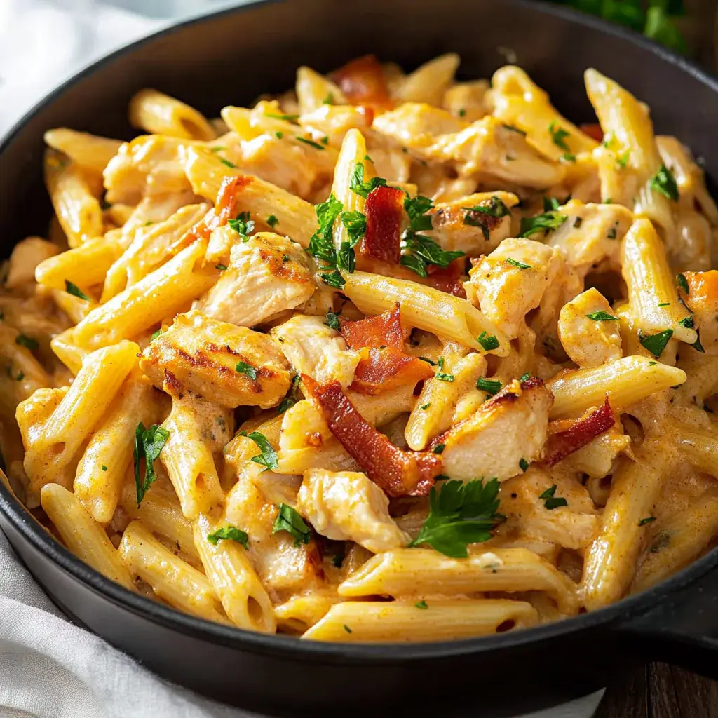 Cheesy Crack Chicken Pasta